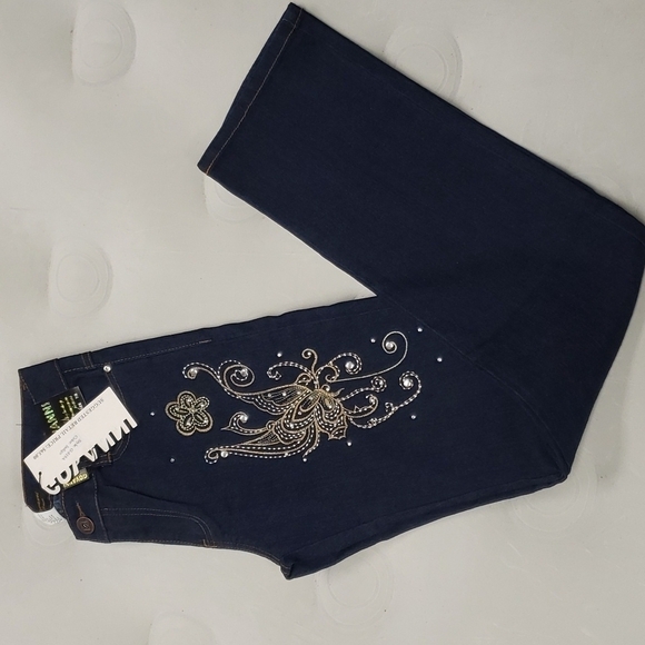 Govinna Indigo Wash Straight Leg Jeans - Picture 1 of 3
